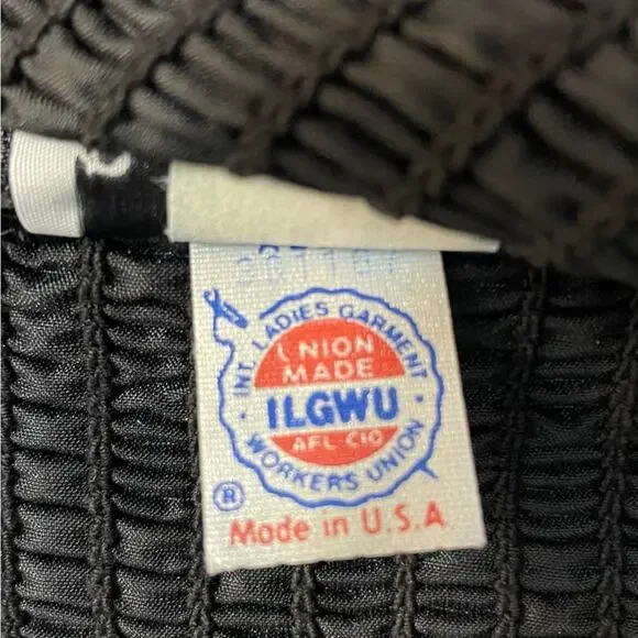 Vintage Positively Ellyn Black Velvet 80's Off the Shoulder Dress Size 6 - Picture 6 of 8